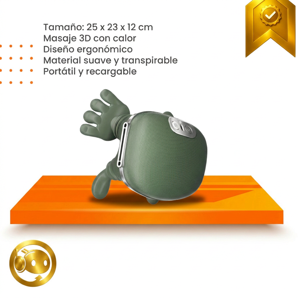 MASAJEADOR TORTUGA ELÉCTRICO PORTÁTIL
